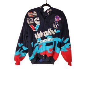 1990 Jeff Hamilton Nascar Racing Collection Jacket Valvoline Cummins Honda XxL